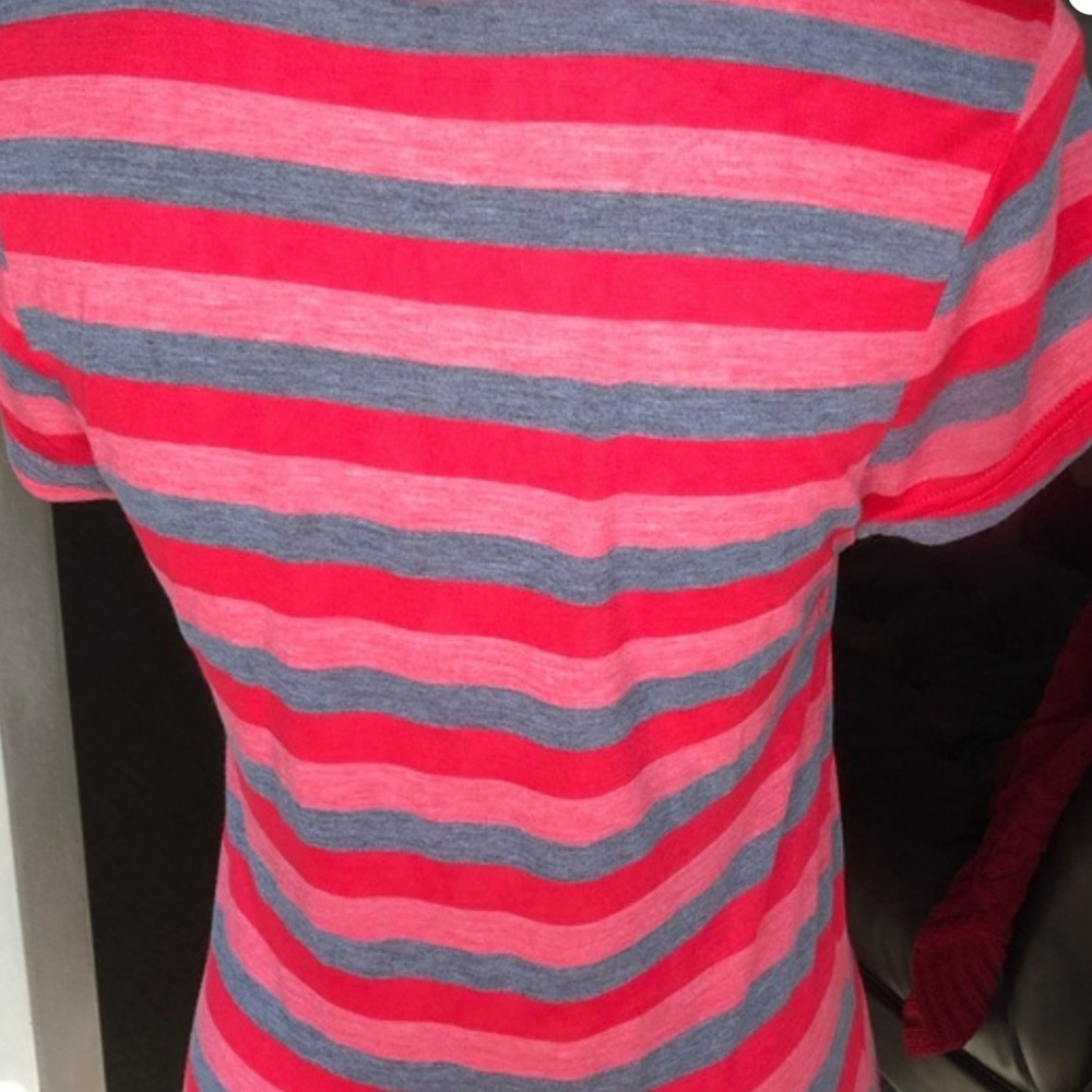 NWT Just Love multi colored maxi dress M Grey, Coral and Light Pink - Picture 4 of 4